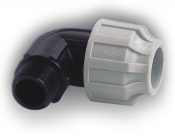 50mm MDPE Elbow x 1'' Male BSP